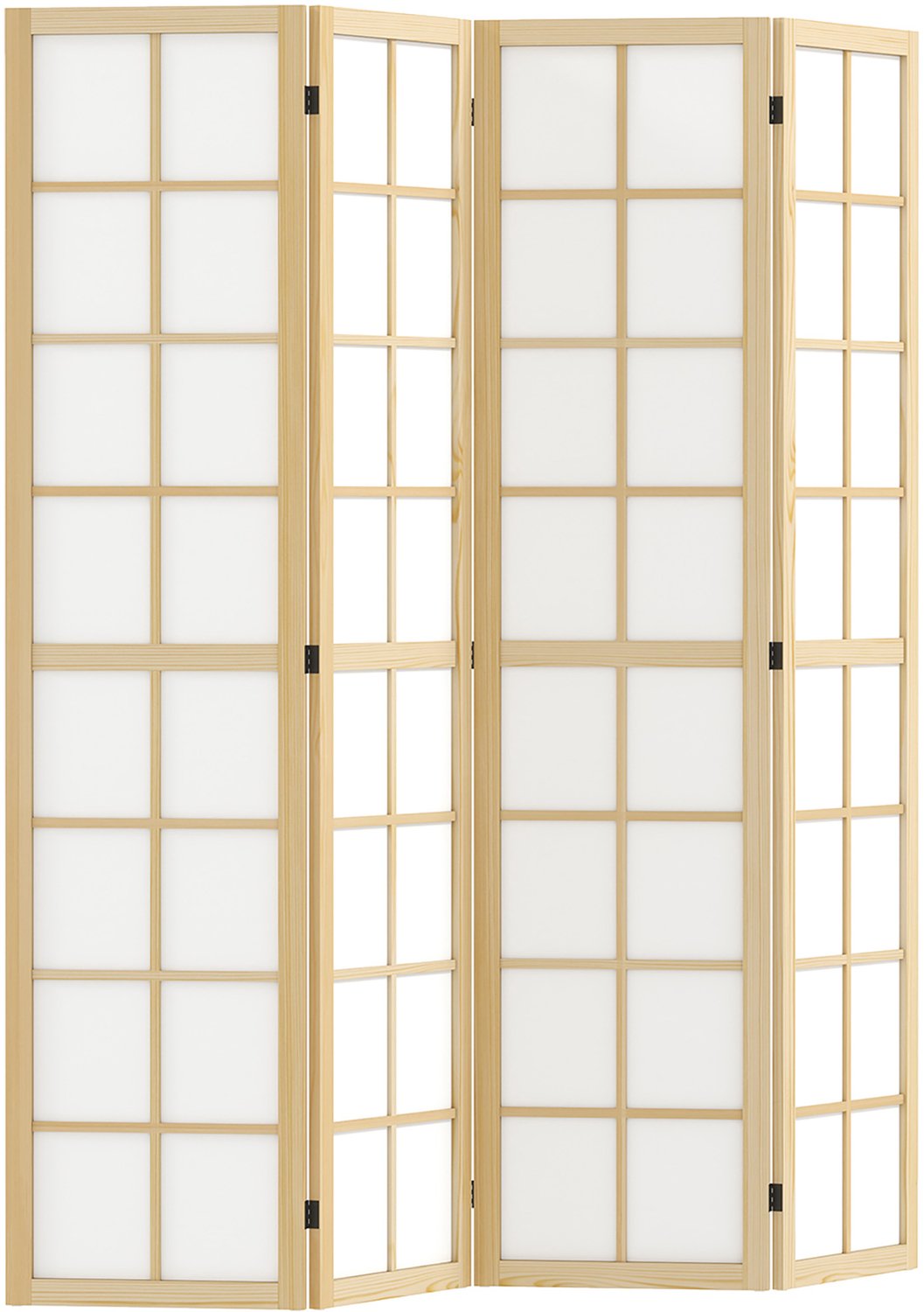 HOMCOM Kamerscherm - Grenenhout - 160x170x1,7 cm - Natuurlijk hout