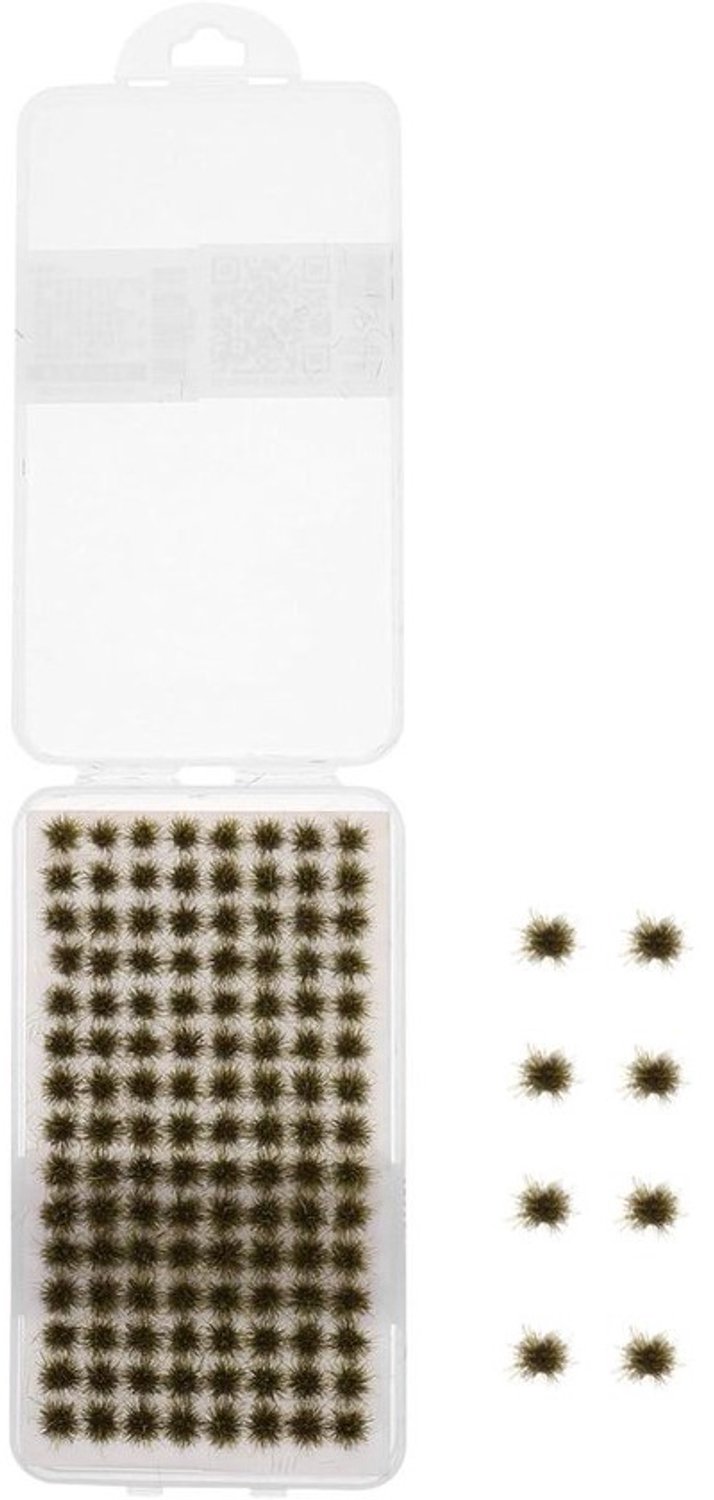 Miniatuurgras - Kunstgrasclusters - Modelbouwlandschap - Realistische textuur - 0.6 cm - Groen