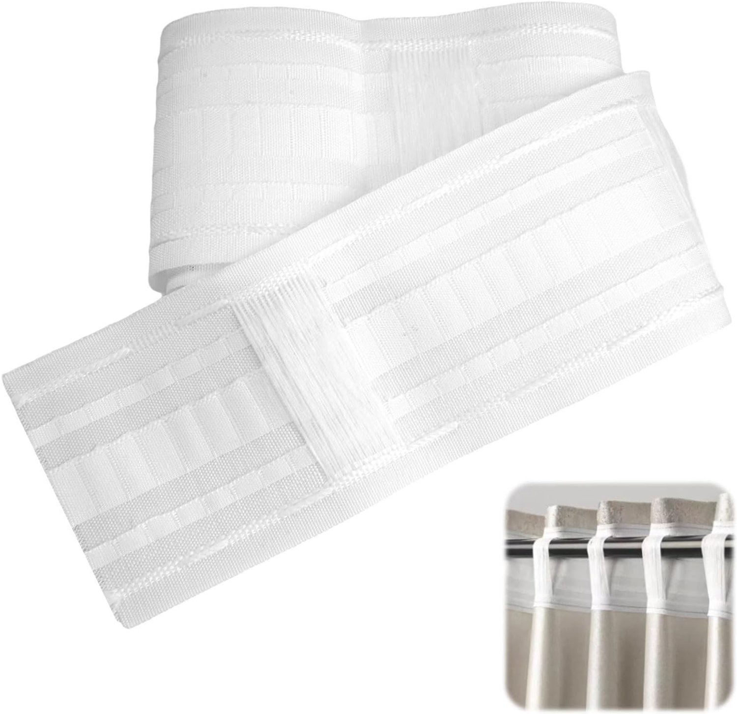 Gordijnband - Wit - 30 x 8,5 cm - Duurzaam Polyester - Voor Het Maken van Gordijnen