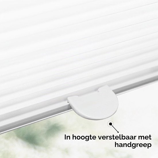 Sonello Plisségordijn Zonder Boren 60x120 cm Plissé Klemmfix Wit — afbeelding 5