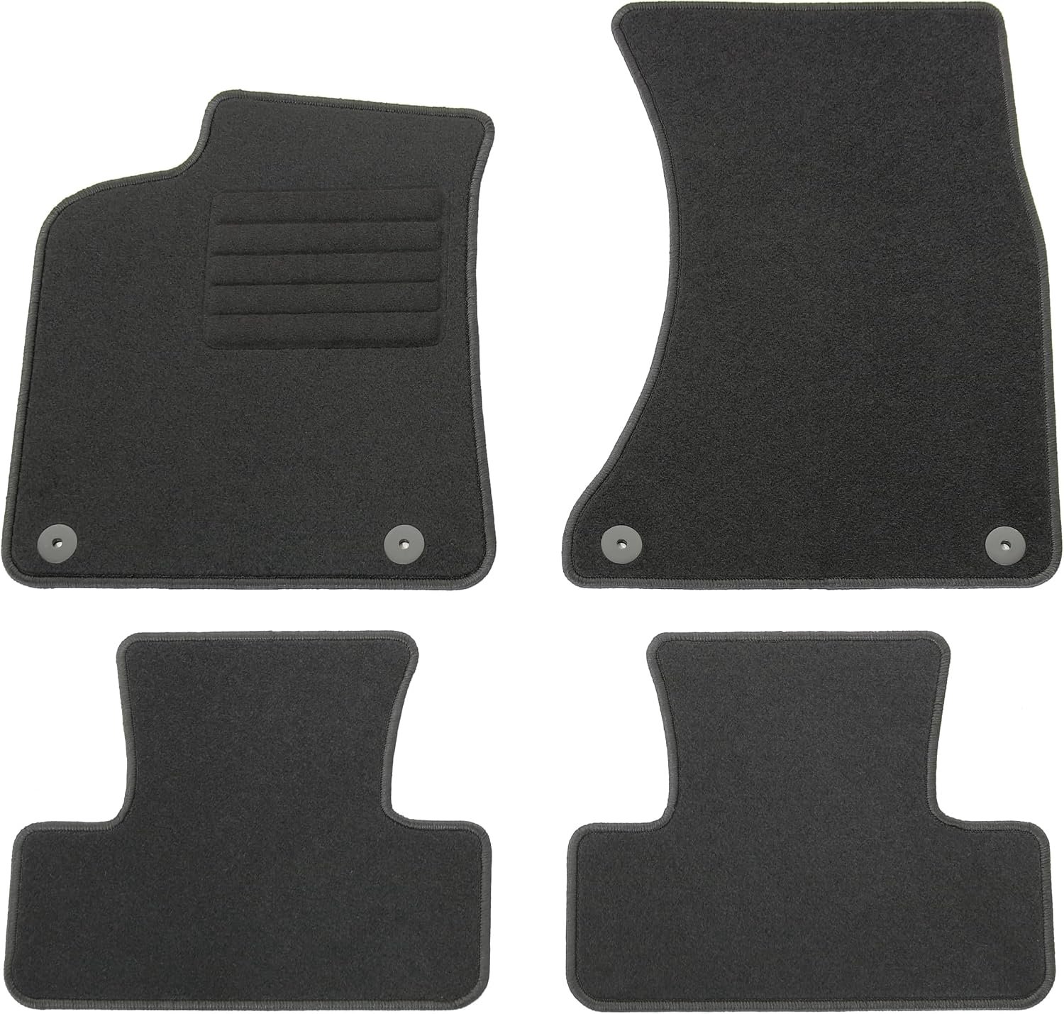 AD Tuning HG13158 Vloermatten Set (4-delig) Zwart Auto Matten Matten