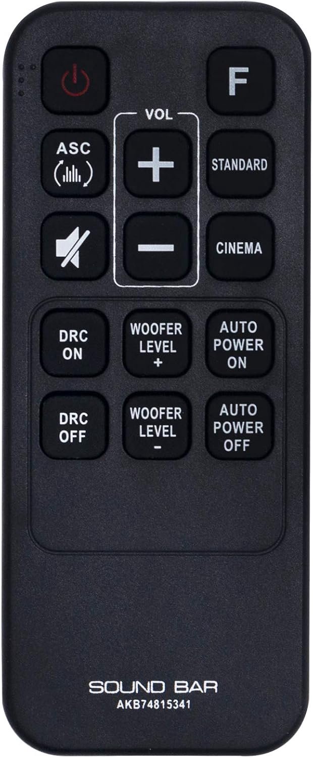 ALLIMITY AKB74815341 Remote Control Replacement for LG Soundbar System SH3 SH3B DSH4B - ShopVlot