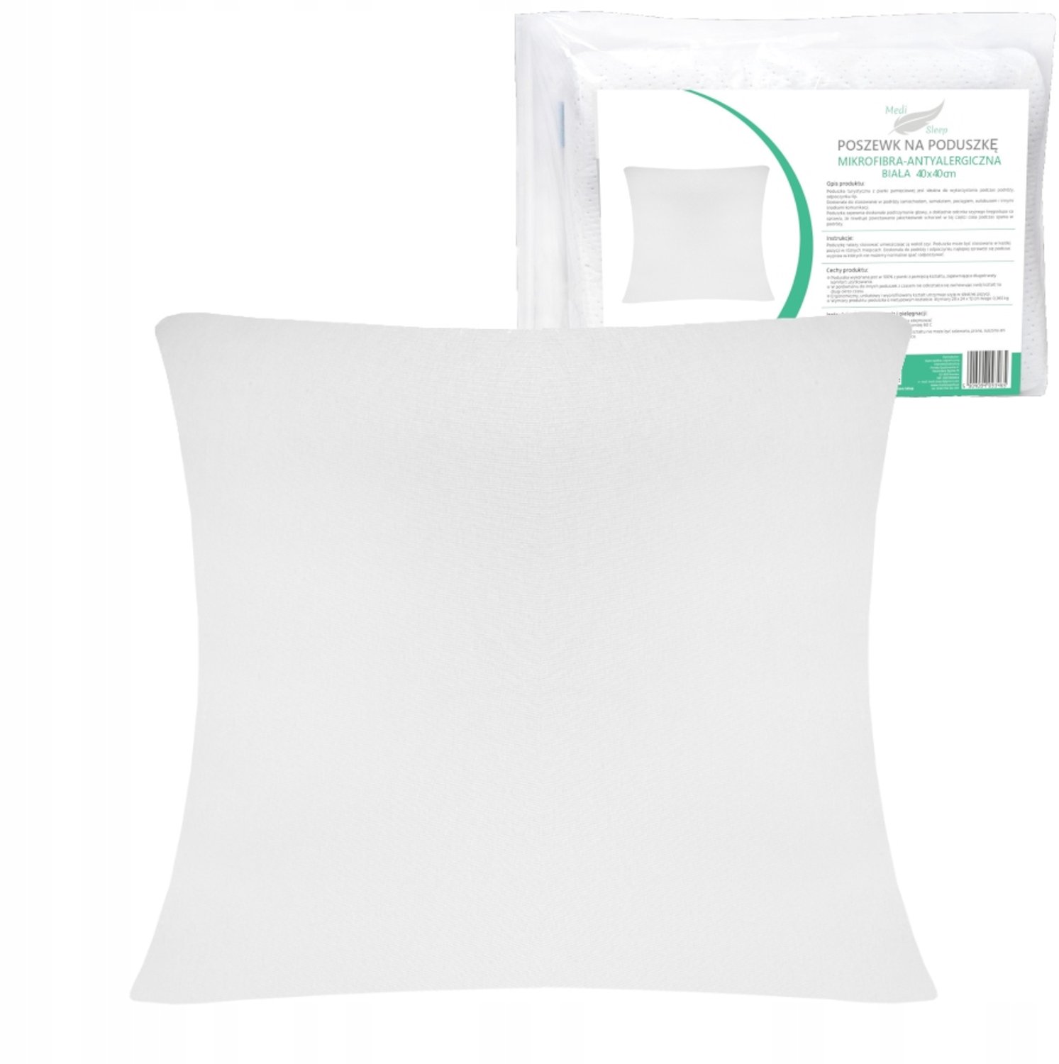 Medi Sleep Katoenen Kussensloop Wit 40x40 cm