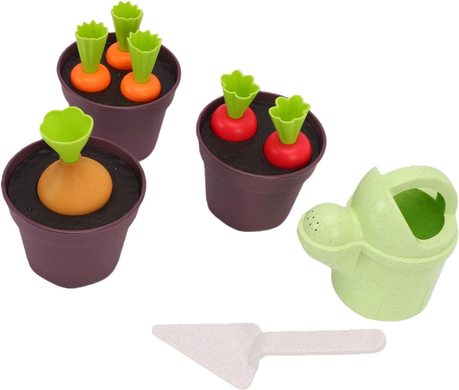 Groenteplantenset voor peuters, grappig, levensecht