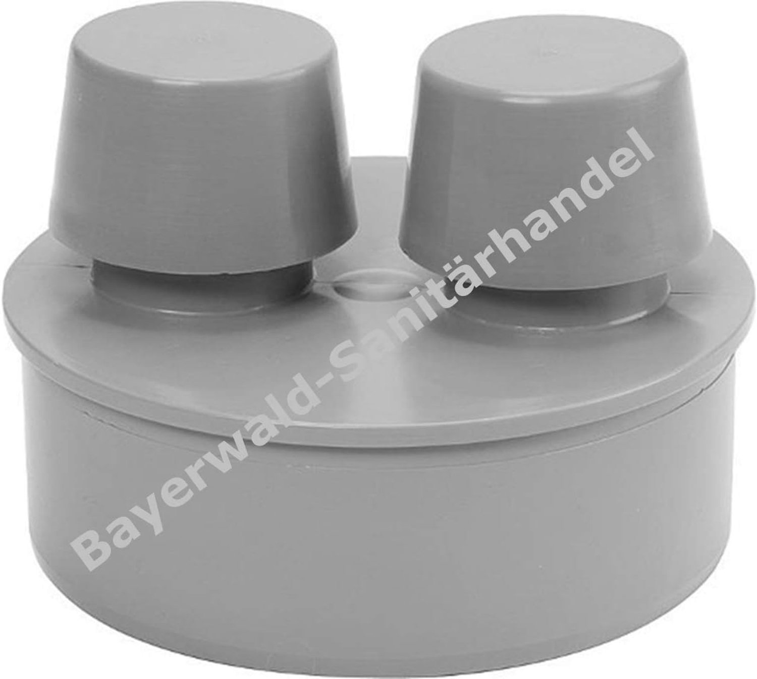 Pipe aerator DN-110 grey with double valve - ShopVlot