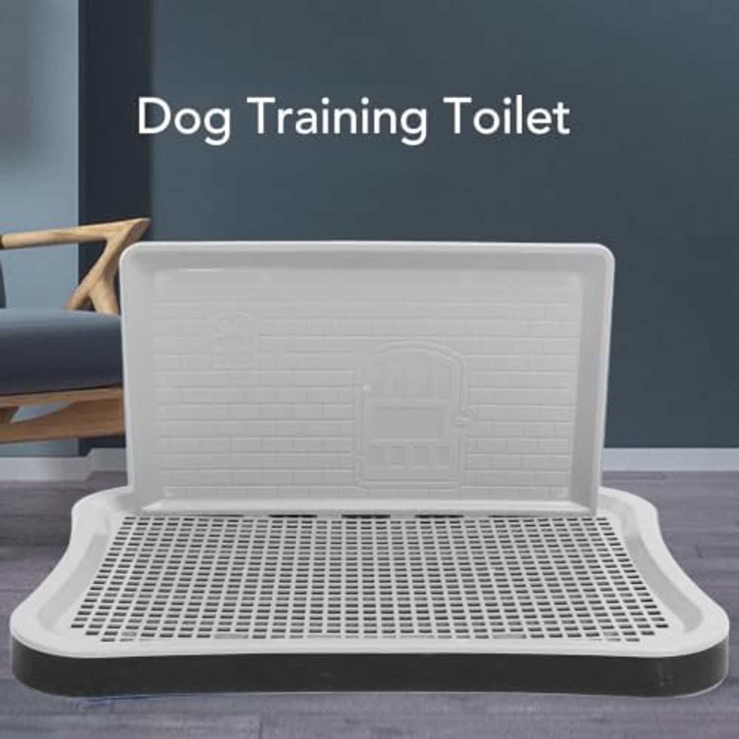 Hondentrainingsbak, Draagbaar Puppy Toilet met Mesh Ontwerp, Muur Op Maat Gemaakt, Kauwbestendig, Gemakkelijk Schoon Te Maken