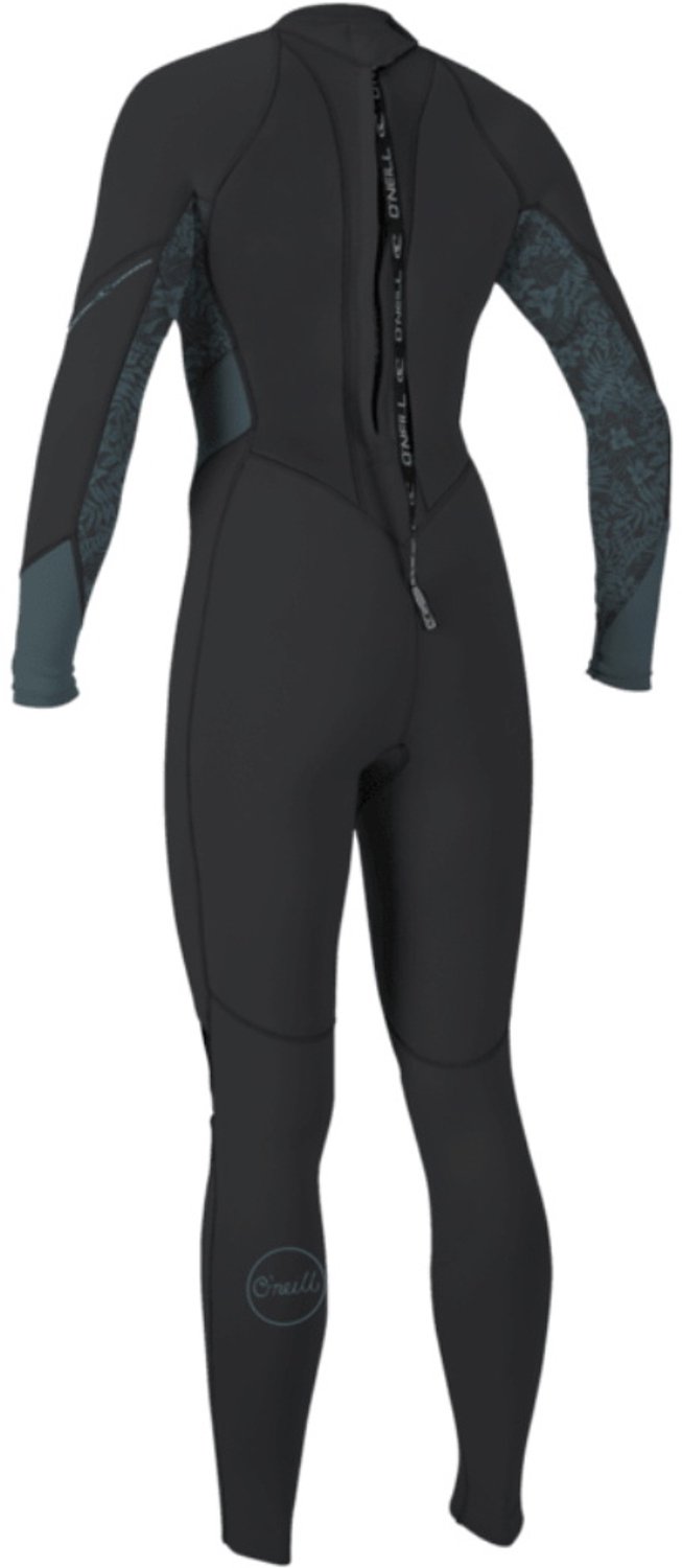 2026 O'Neill Dames Bahia 3/2mm Rug Ritssluiting Wetsuit - Tempere
