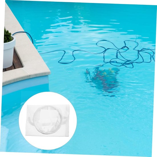 2 Stuks Pool Skimmer Socks Herbruikbare voor Zwembaden Precisiefilter voor Effectieve Reinigen van Zwembadafval Haar Duurzaam Kwaliteitsmateriaal — afbeelding 2