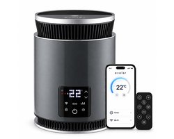 Evolar 360° Elektrische Kachel - 900/1800W - 25m2 - Keramische Ventilatorkachel - WiFi & App - Automatische Thermostaat - ECO-modus - EVO-PTC360G