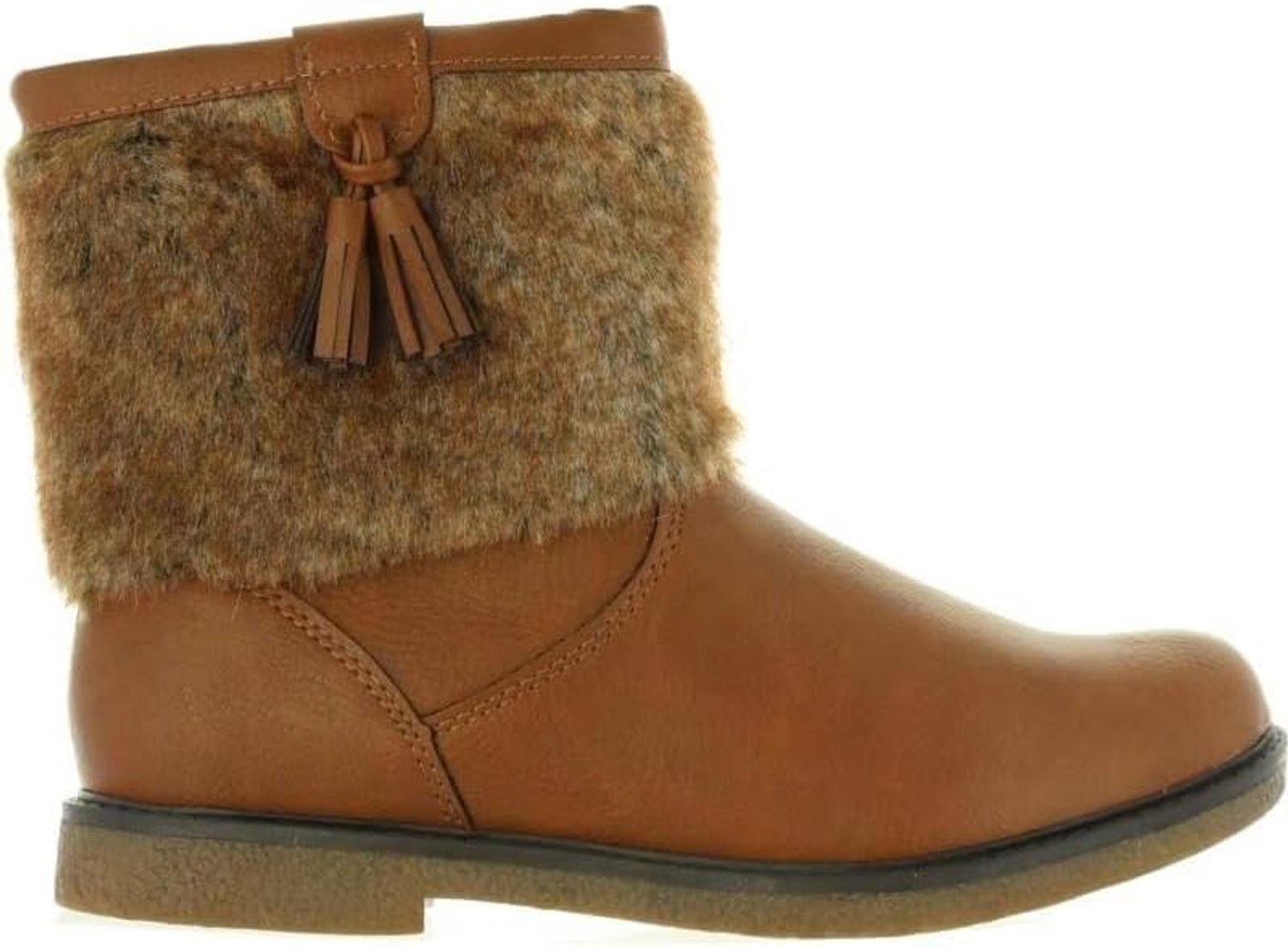 Girl Boots URBAN 370408-B7019 NATURAL-COGNAC Size 37