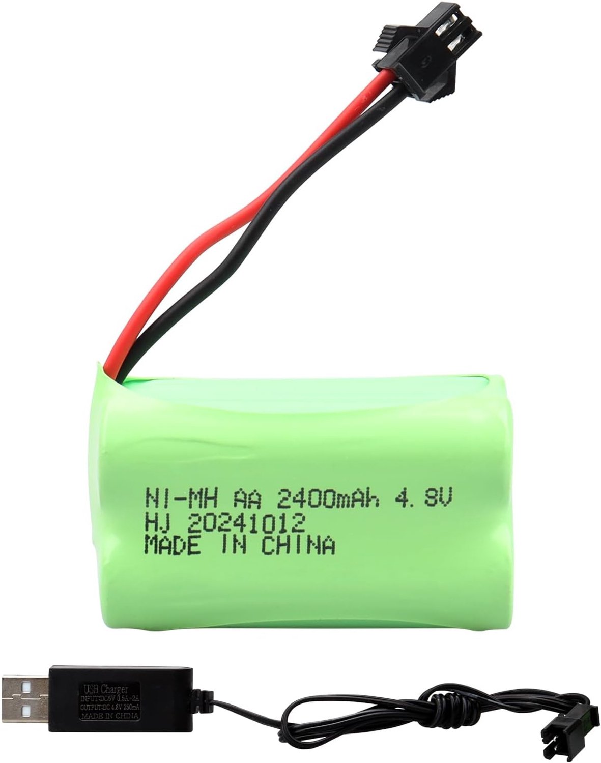 NiMH Oplaadbare Batterij 4.8 V 2400 mAh - SM Plug - Geschikt voor RC Speelgoed - Krachtige Prestatie - ShopVlot