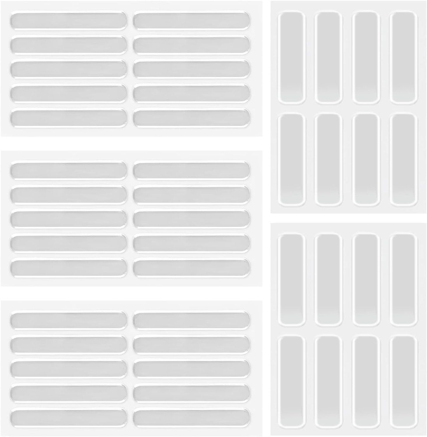 Transparante Siliconen Beschermcaps voor Meubels, Zelfklevende Stootdempers, 46 Stuks, Ideaal voor Deuren, Lades en Meubels, Voorkomt Krassen en Geluid