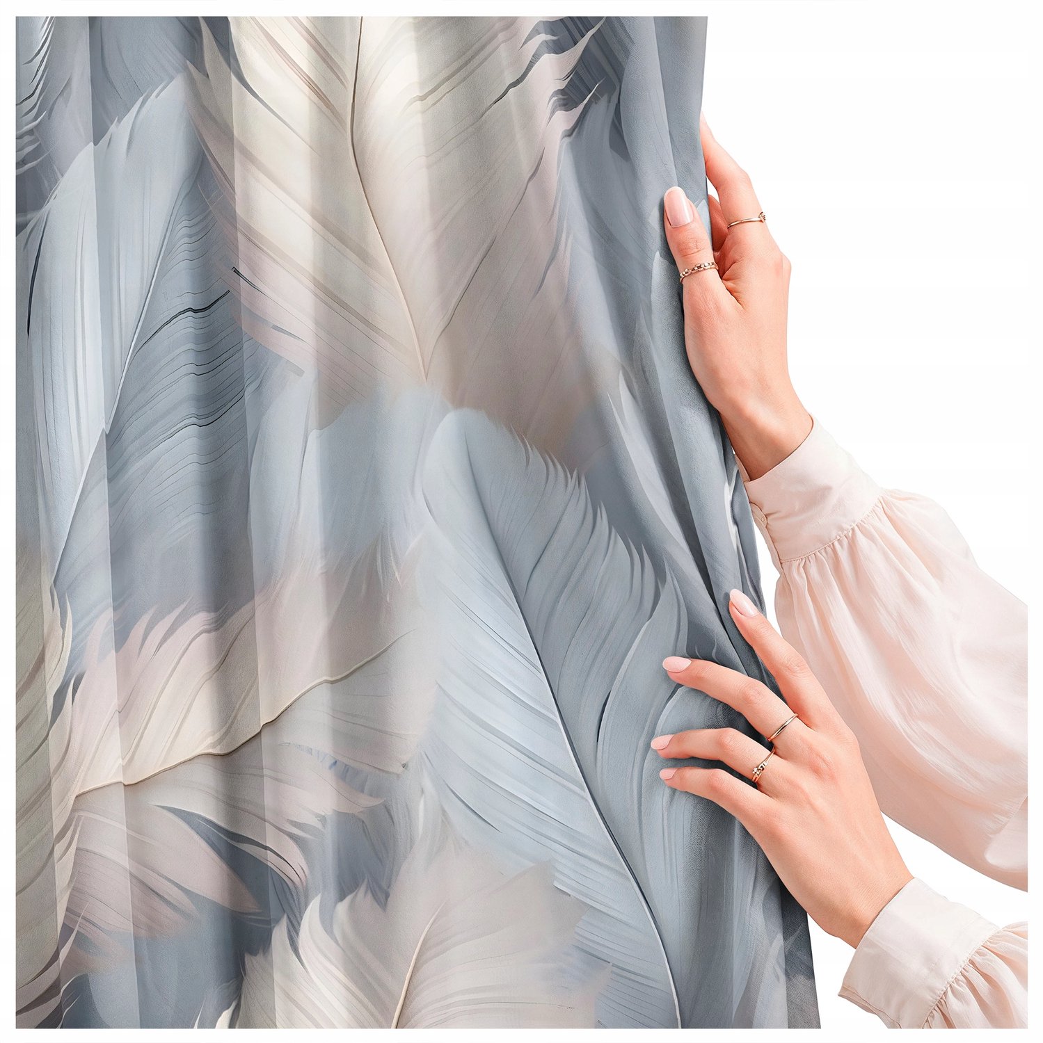 Kant-en-klare Gordijnen 140x240 cm - Stijlvol Design met Veerpatroon