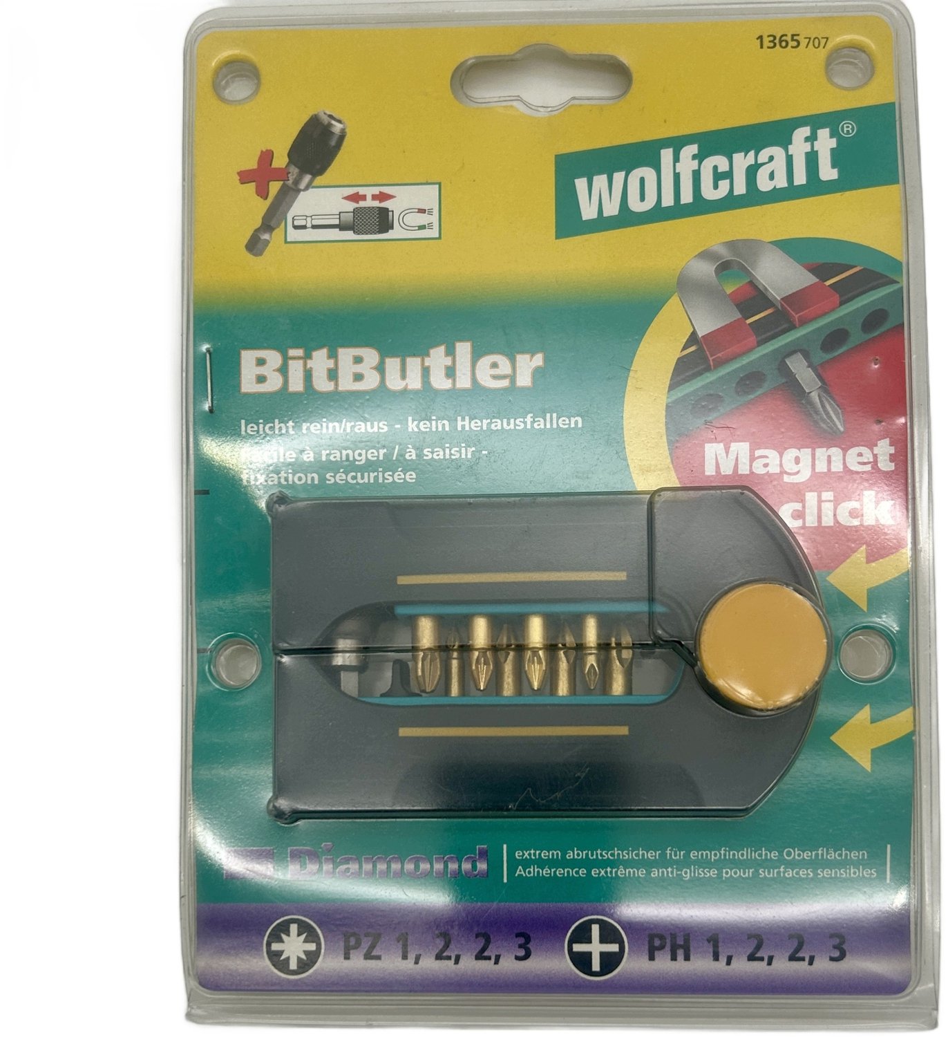 Wolfcraft Titanium Bitset PH PZ 9 Stuks 1365000