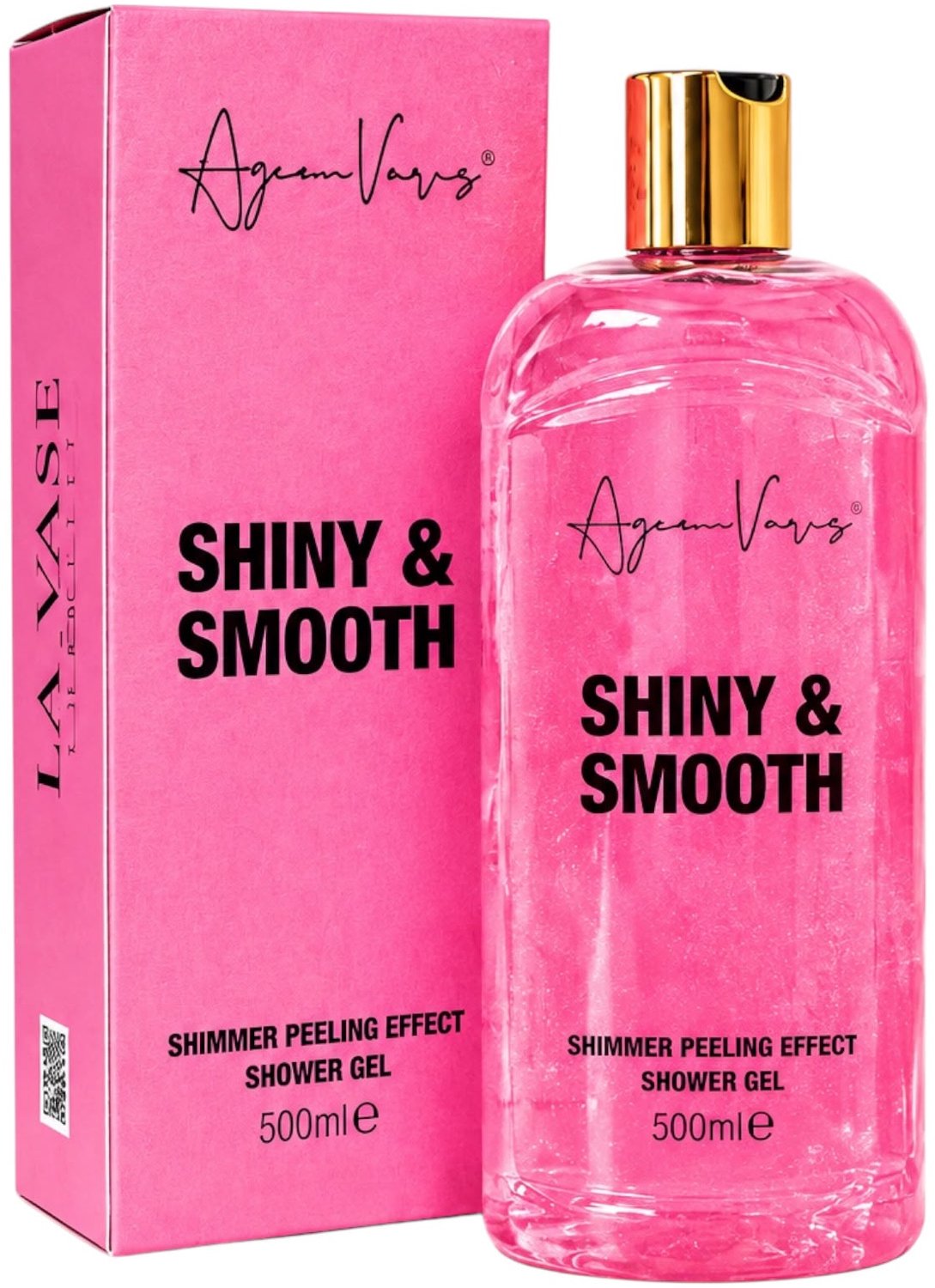 La Vase Shiny & Smooth - Peeling Douchegel - Shimmer Peeling Effect - Verzachtend & Verzorgend - 500 ml