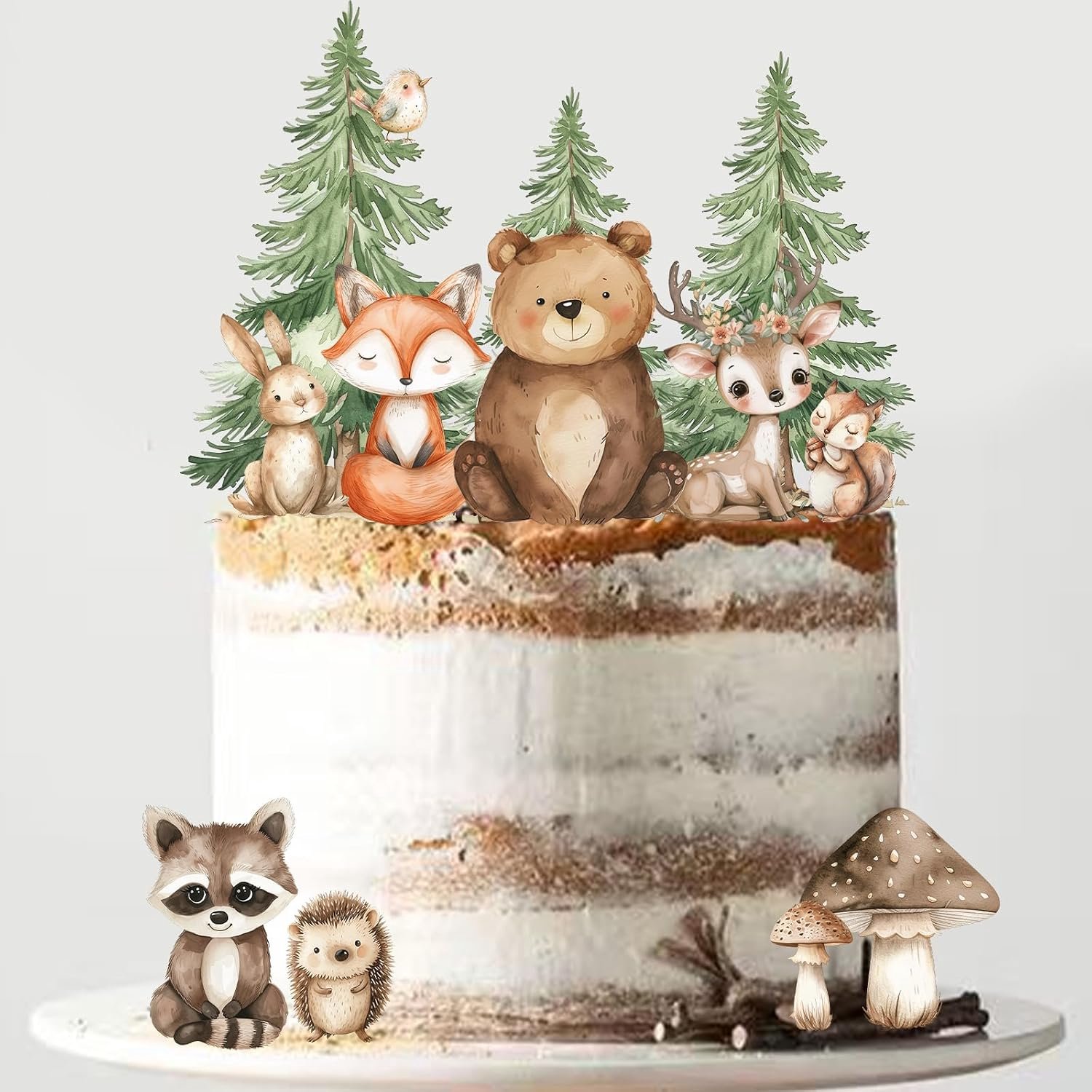 Waldkuchen Decoratie Bos Dieren Set Baby Versiering Feestaccessoires