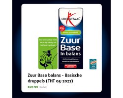 SiS SiS Lucovitaal Zuur Base balans - Basische druppels (THT 05-2027)