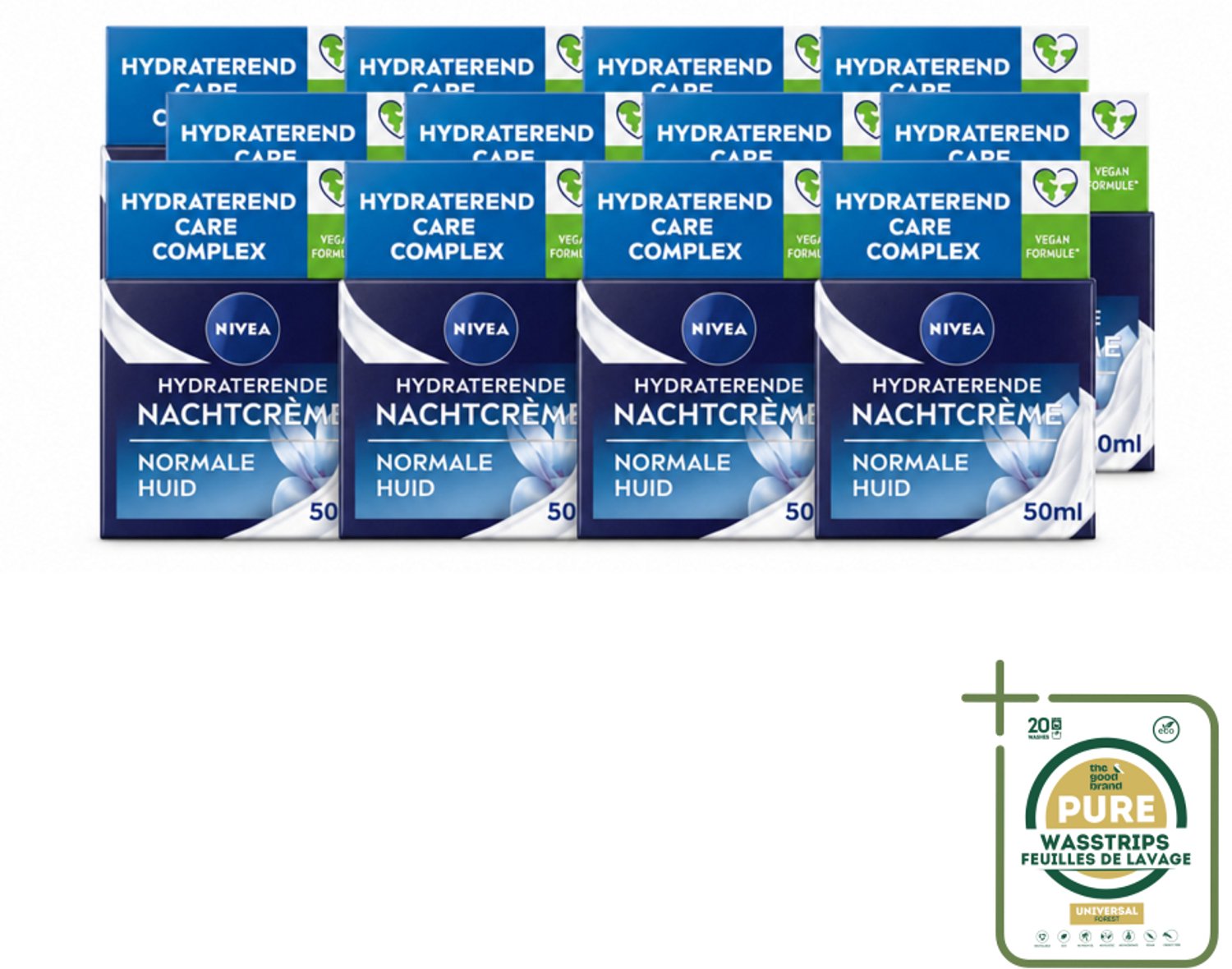 12 x NIVEA - Nachtcrème - Essentials Hydraterend - Voor normale tot gemengde huid - Met Lotusextract, Waterlelie-extract, Vitamine E & Provitamine B5 - 50 ml - Nachtcrème - Hydraterende Crème - Huidverzorging - Huidhydratatie - Huidregeneratie