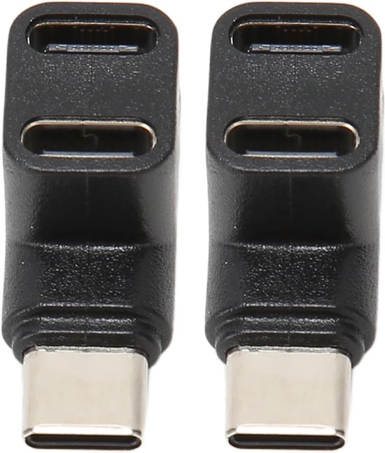 2 Stuks USB C 3.1 90 Graden Hoekadapter, Snelle 10Gbps Gegevensoverdracht — afbeelding 5