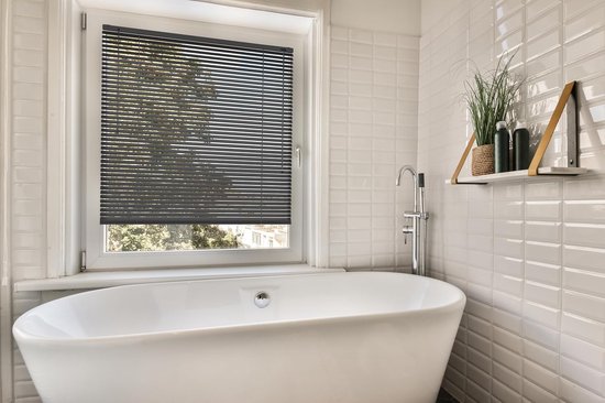 Sonello Aluminium Jaloezie voor Binnenshuis 60x130cm Klemmfix Antraciet — afbeelding 5