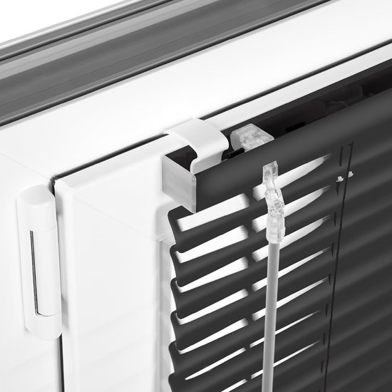 Sonello Aluminium Jaloezie voor Binnenshuis 60x130cm Klemmfix Antraciet — afbeelding 2