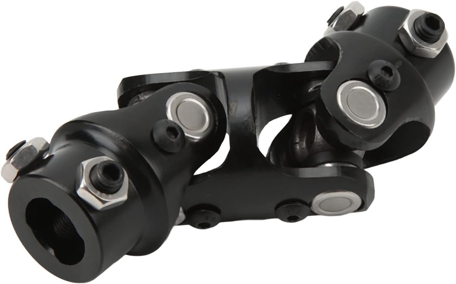 Dubbel Stuur U-gewricht, Dubbele Stuurasverbinding 3/4 Inch DD X 3/4 Inch DD 5,2 Inch Lengte Stuurkolomaskoppeling Universeel voor Auto's