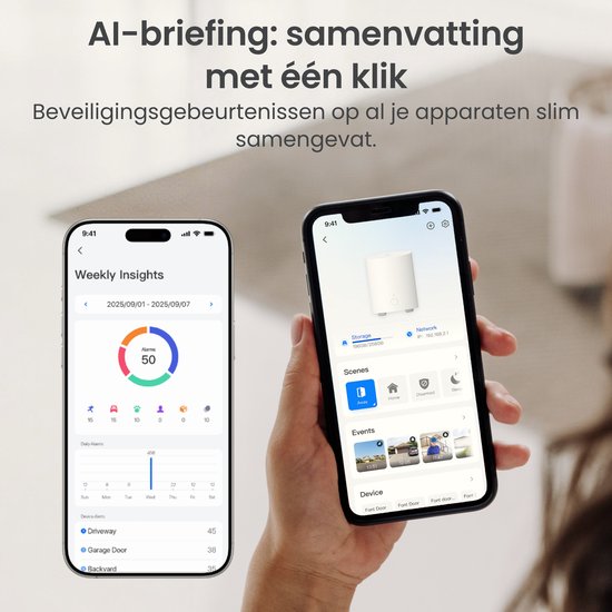 Reolink Video Deurbel Kit (Gen 2) - 2K 4MP - 1:1 Beeld - HDR - Batterij/Bedraad - Slimme Detectie - Lokale Opslag - Dual-Band WiFi - Inclusief Home Hub Mini — afbeelding 4