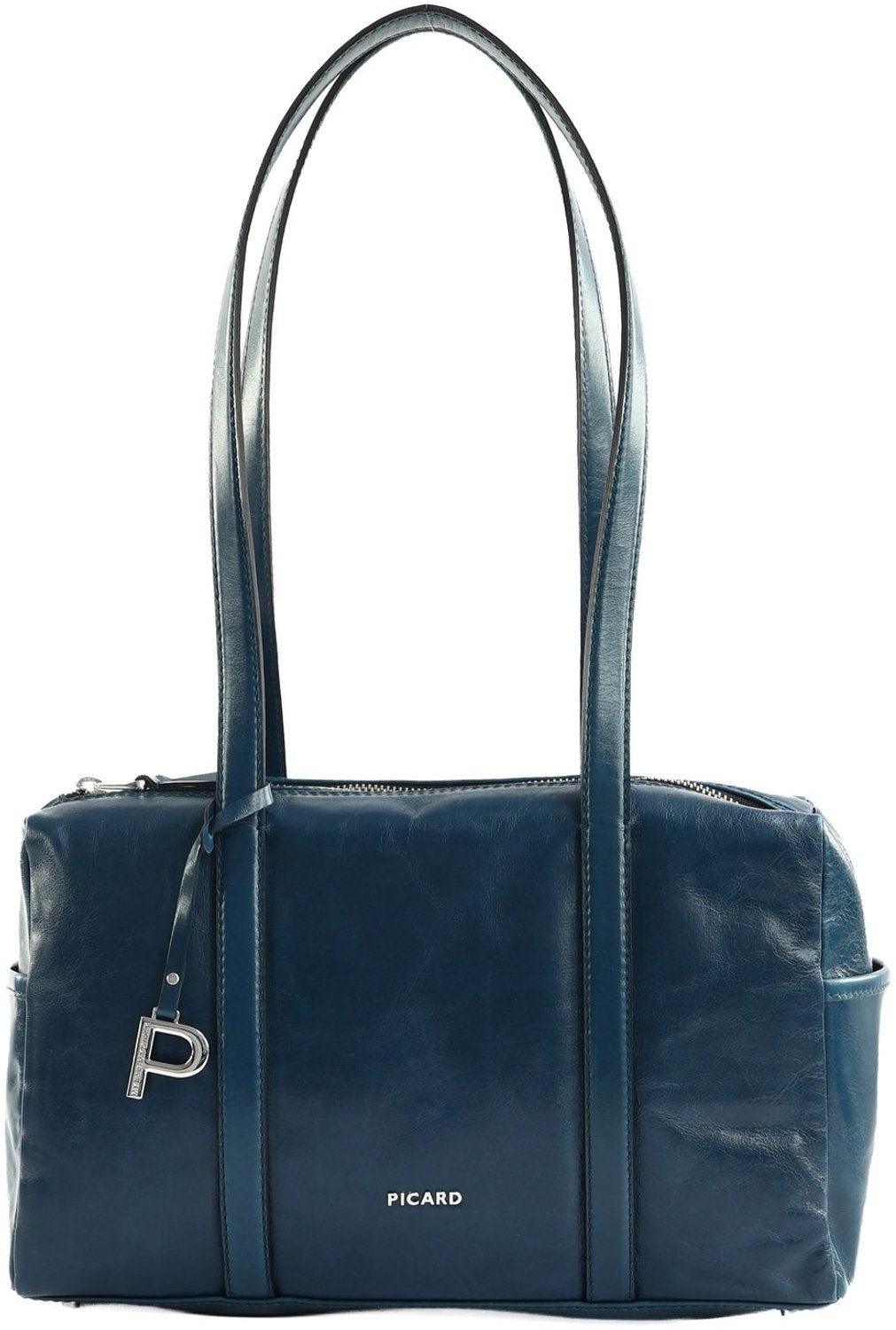 PICARD Leren shopper schoudertas Peakline Shopper Deep Ocean donkerblauw