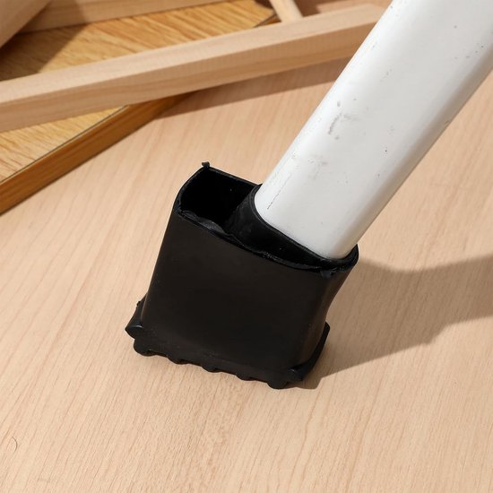 4 Stuks Delige Antislip Rubberen Laddervoeten Beschermhoezen met Visgraatpatroon Duurzame Ladder Pootbeschermers voor Stabiliteit Veiligheid Bij Gebruik Geschikt voor Werkladders — afbeelding 4