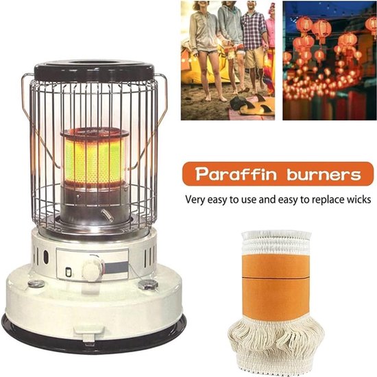 4 stuks Lont petroleumverwarming,Reservelont voor petroleumverwarming,warmtestraler voor camping, tentverwarming, koken, petroleumkachel 65 mm 75 mm 85 mm 95 mm (Maat : Ø95xT2.5xL180MM) — afbeelding 4
