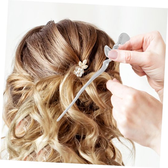 2stuks Antieke Chinese Haarnijpers Voor Vrouwen Vintage Geometrische Metalen Haarstokken Oudzilver Voor Haar Diverse Gelegenheden — afbeelding 3