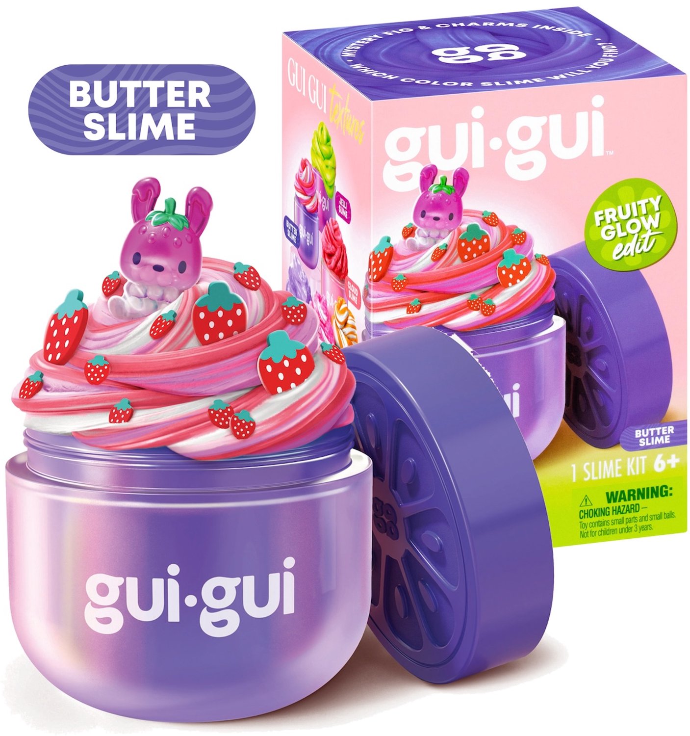 Gui Gui Fruity Glow - Butter Slijm single pack - maak je eigen fruitig geurende slime