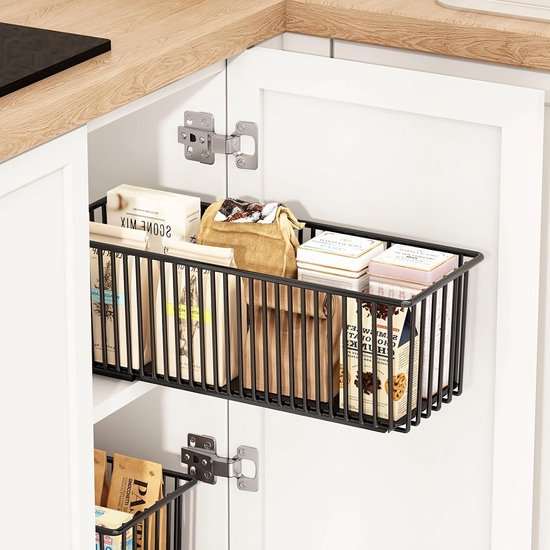 Telescopische lade keuken uittrekbare lade organizer 4 stuks — afbeelding 5