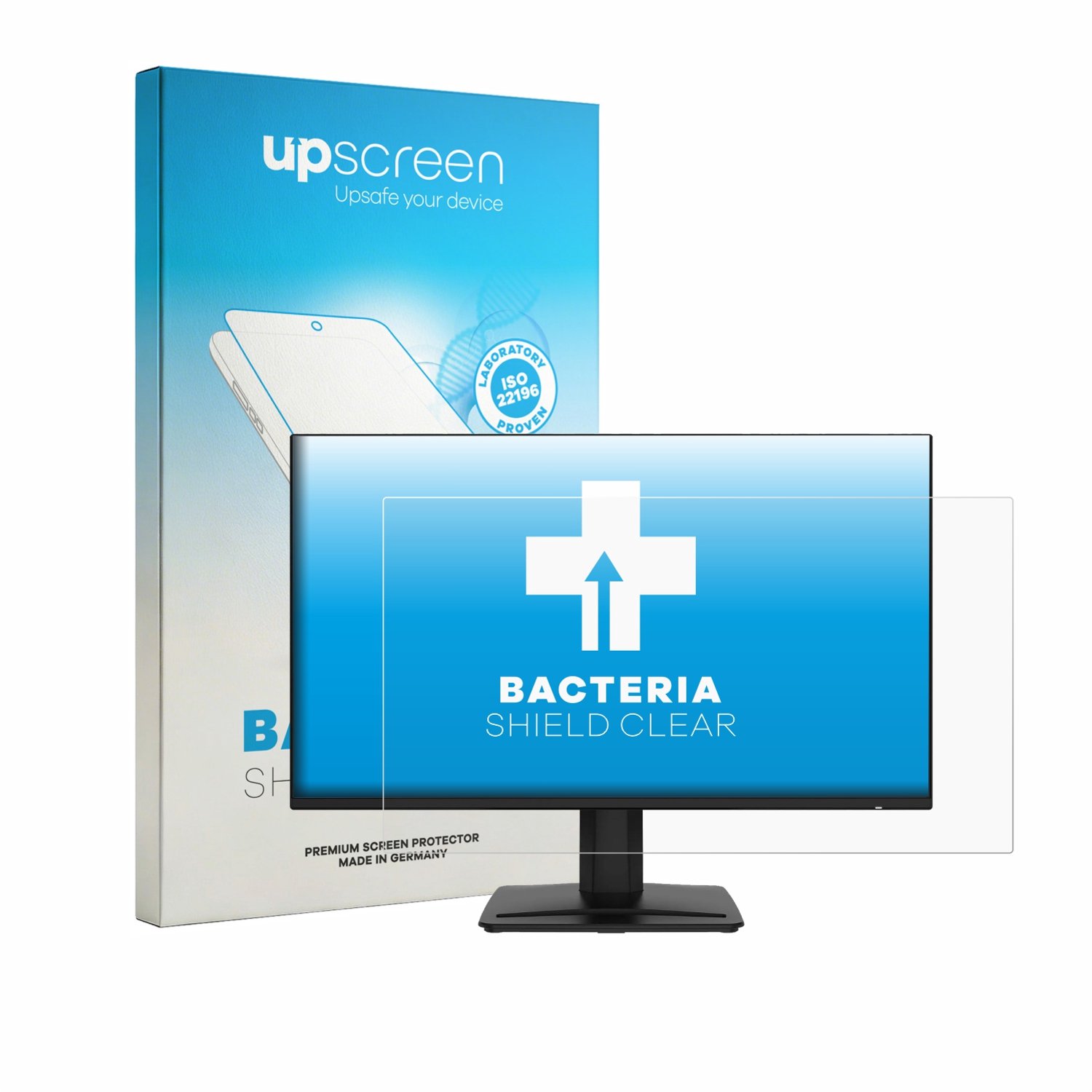 upscreen - Screenprotector voor MSI PRO MP243 - Folie Beschermfolie transparant antibacterieel