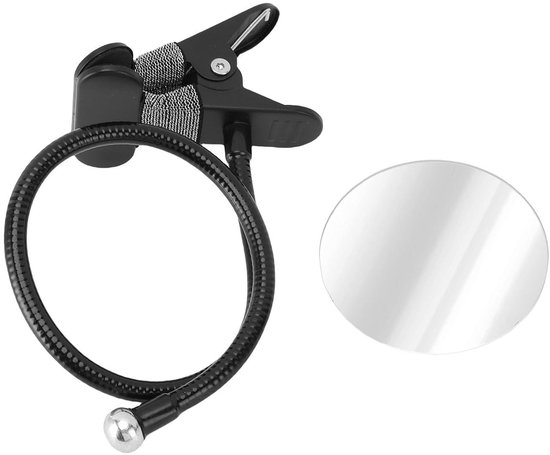 aqxreight 3,3 Inch Veiligheidsspiegel met Klem Ronde Kunststof Glazen Binnenspiegel voor Blinde Vlekzicht in Kantoren, Magazijnen en Gangen Spiegel — afbeelding 5