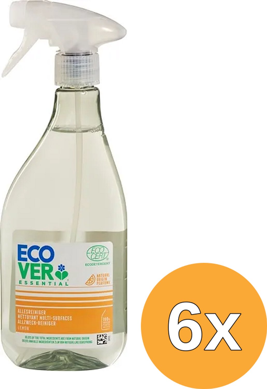 6x Ecover Allesreiniger Citroen Essential (500 ml)