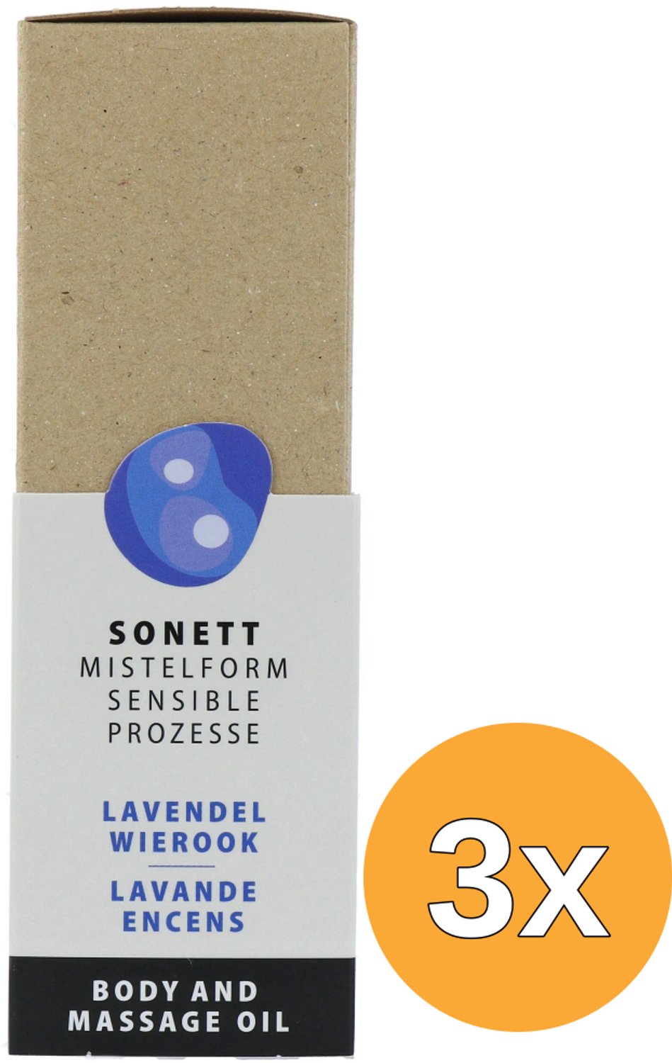 3x Sonett Mistelform Lichaams- en Massageolie Lavendel & Wierook (145 ml)