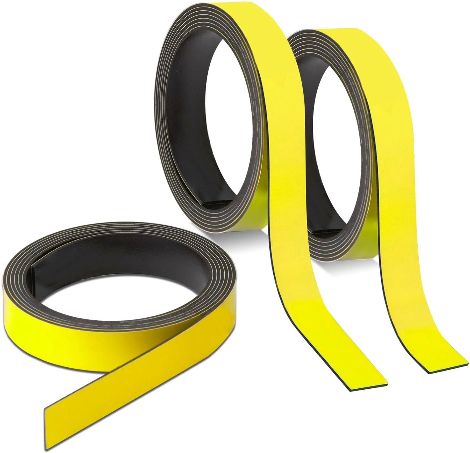 Magnetische markeerstrepen set 3 - 1cm x 1m - geel gecoat - eenvoudig aanpasbaar - ShopVlot