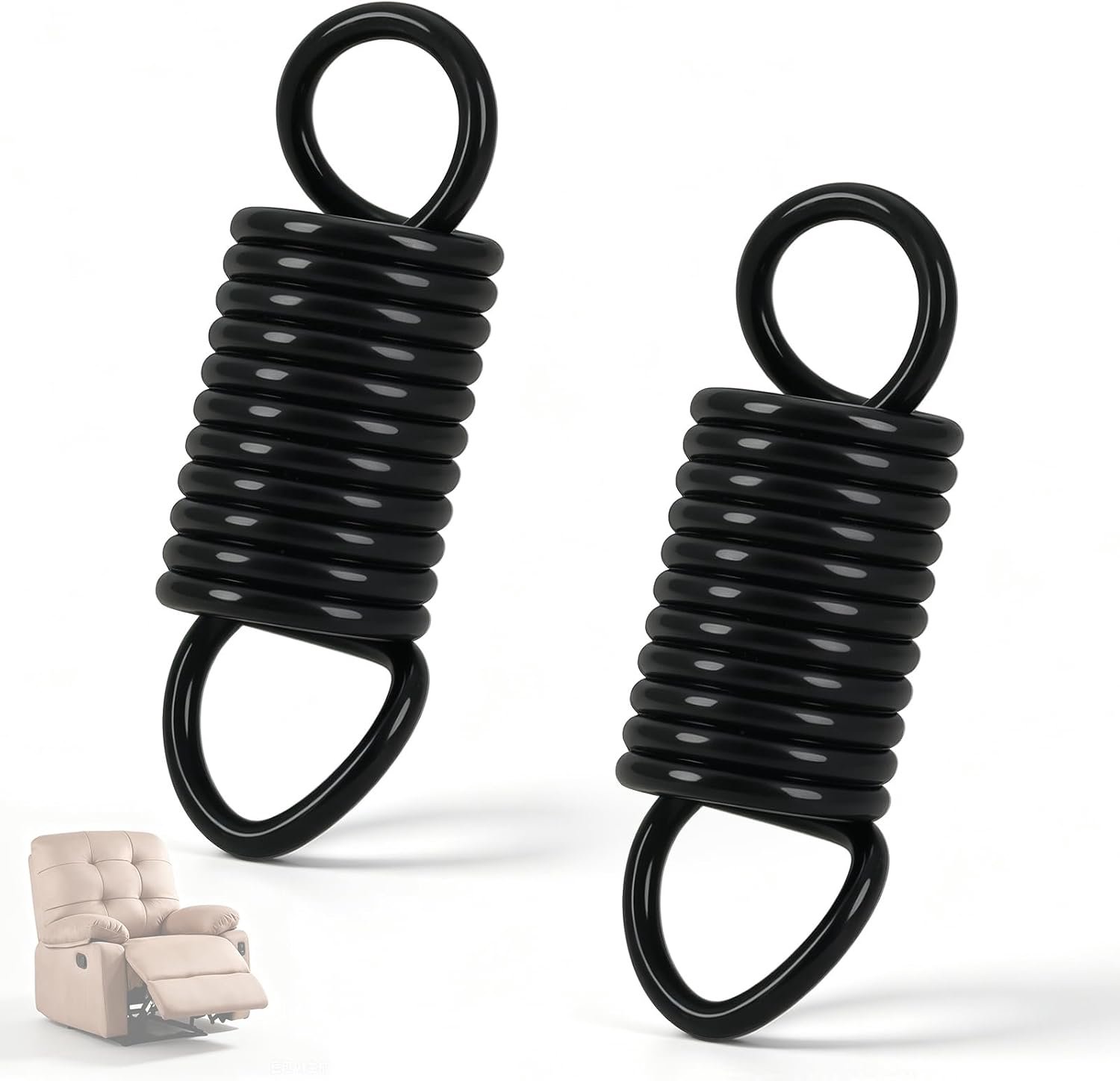 Spanveer voor bank en stoel 2 stuks - 2,5 mm draaddiameter - gesloten bevestigingsogen - ShopVlot