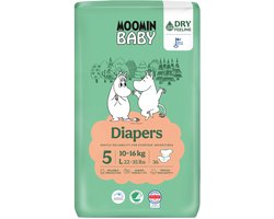 Muumi Baby Eco Luiers - Maat 5 - 10-16 kg - 40 stuks - Parfumvrij