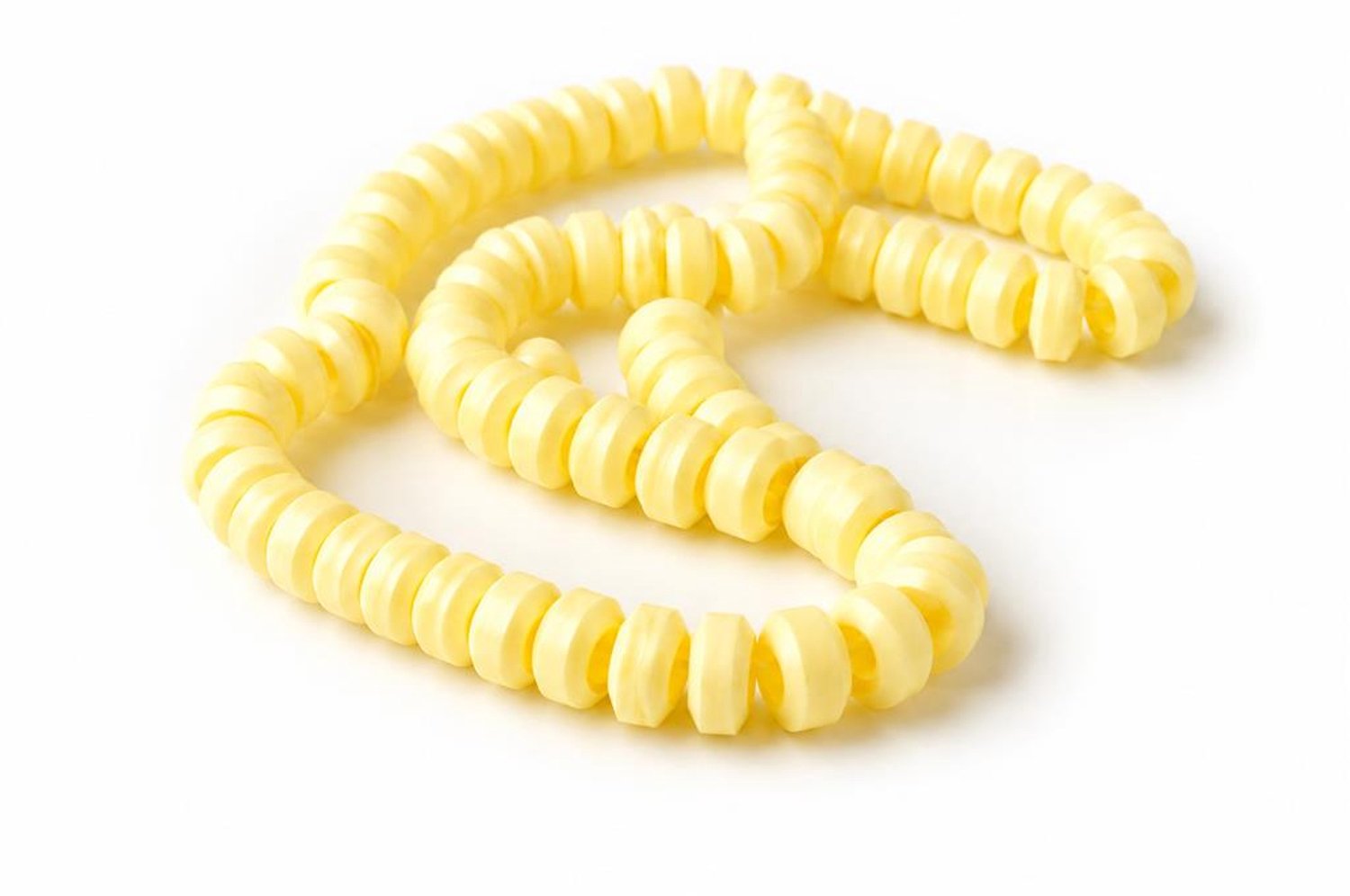 snoepkettingen geel 60 stuks 1Kg kindersnoepgoed dextrose snoep