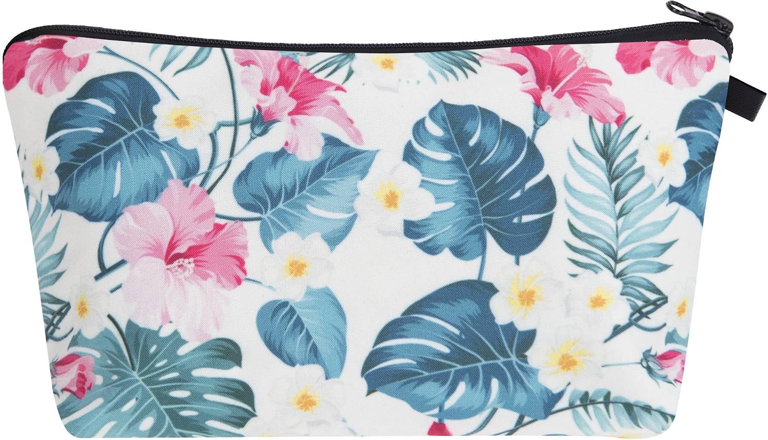 Cosmeticatasje bloemen tropisch etui mapje toilettas dames make-up tas ritssluiting volledige print