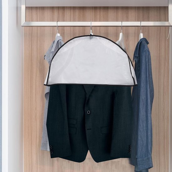 10 Stuks Transparante Kledingstofhoezen Kledingrekstofhoezen Stofhoezen Voor Kleding Verzegelde Hangende Kledingzak Pakstofzak Transparante Jas Pakstofhoes Jurkstofhoes — afbeelding 4