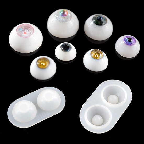18 stuks siliconen zacht elastisch doe-het-zelf maken hars gieten zachte elastische bol kit voor decoratieve handwerk geschenken creëren unieke ontwerpen — afbeelding 5