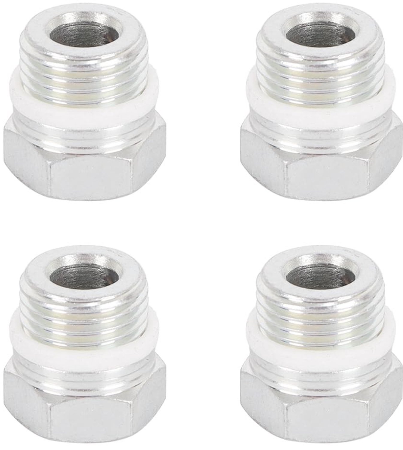4 Stuks Power Steering Connectoren voor Servo Pomp - Slangkoppelingen en Schroeven voor Betrouwbare Verbindingen