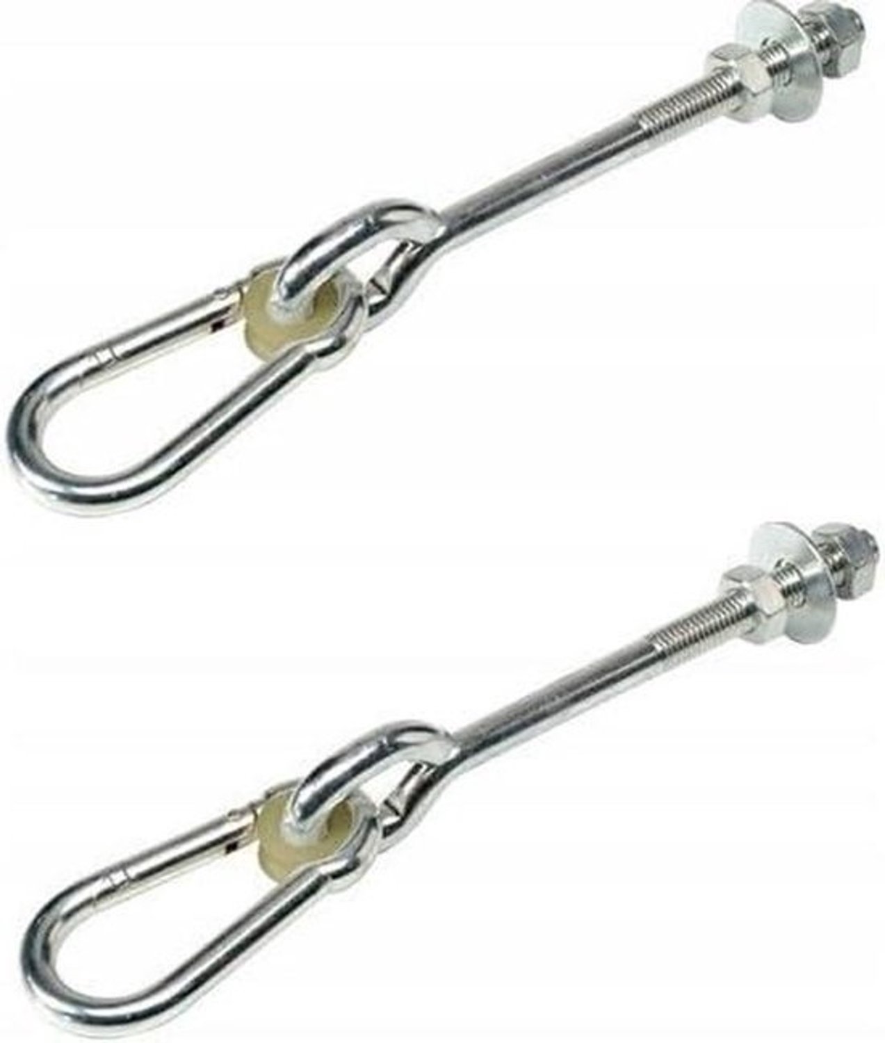 Schommelhaken - Set - Ophanghaken - Balk - Speelplaats inrichten - Verzinkt staal - M12 160 mm - Metallic