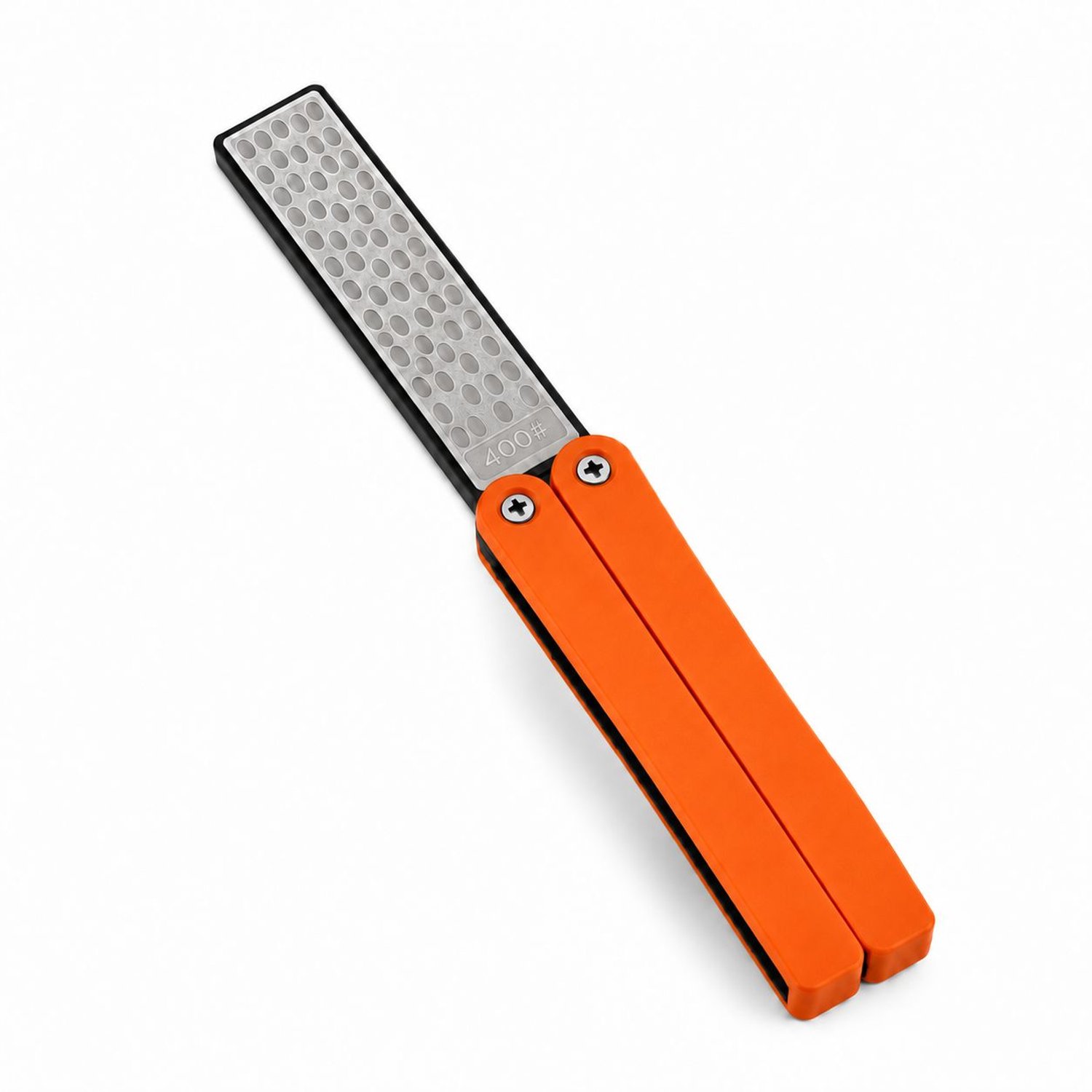 Chef Rebel® – Pocket Aanzetstaal – Diamant – 400/600 Grit – Opvouwbaar – Oranje