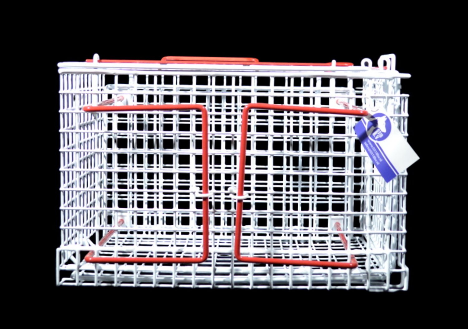 Professionele Transport- & Dwangkooi voor Katten en Kleine Dieren – Wit – Met Boven- en Onder- & Zijpaneel – Lichtgewicht & Diervriendelijk