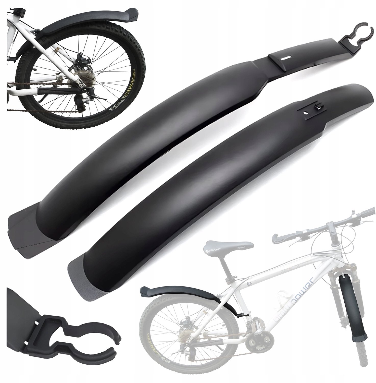 Universele Fietsspatborden Set Voor & Achter 24-28 Inch