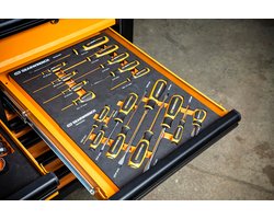 GearWrench 9-delige platte schroevendraaierset met 2-componenten handgrepen